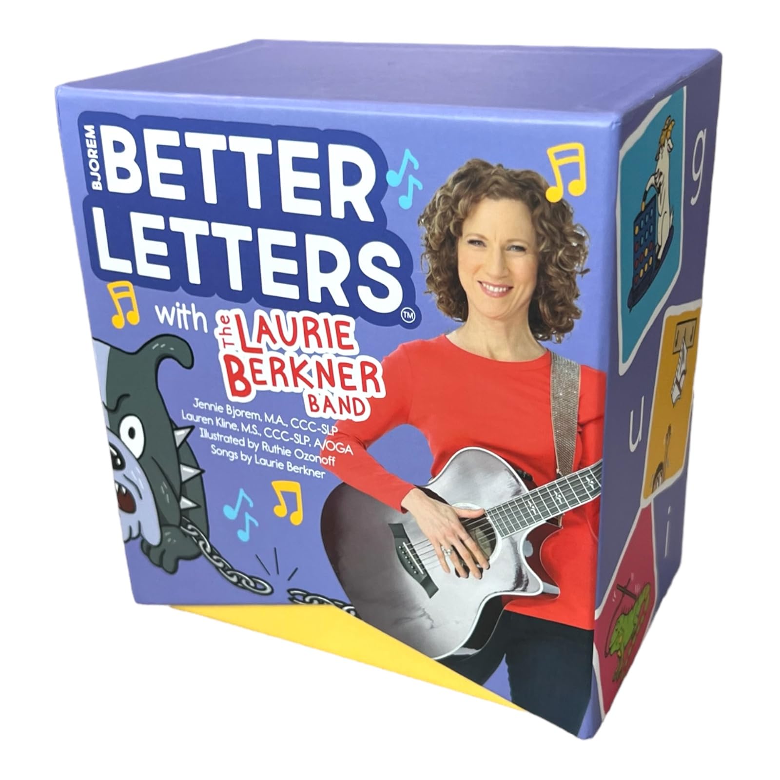 Bjorem Better Letters(r) and The Laurie Berkner Band ABCs Card Deck, Learn Letters and Sounds paired with Laurie Berkner's 6 Better Letters Songs, Educational Learning Alphabet Songs and Flash Cards