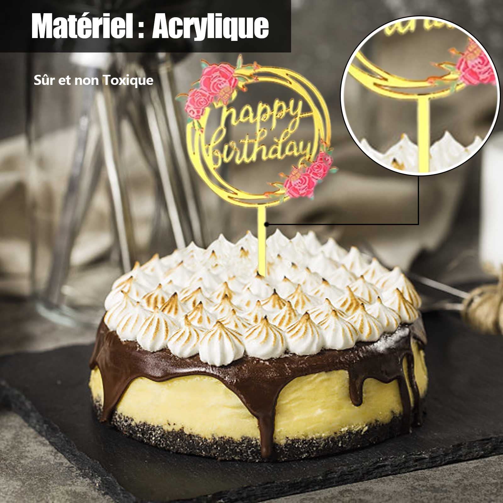 Happy 13th Birthday Cake Topper Lot De 11 Décorations De Gâteau