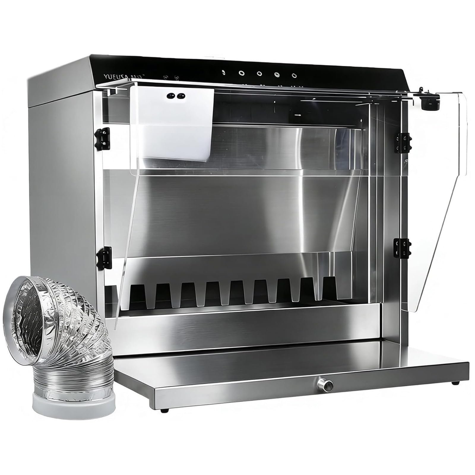 ZenSeFarin Water Curtain Paint Spray Booth,Waterfall Airbrush Spray Booth With 3 Led Lighting,Water Curtain & Extractor Filter Set,2200 L/H Flowautomatic Lifting Water Pump,Easy To Remove And Wash