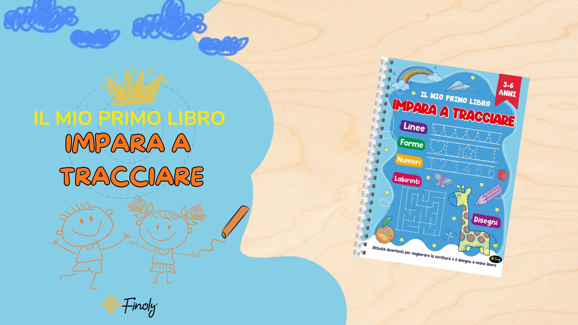 Abeec Pacco 4 Libri Attività Per Bambini - A4: Parole Intrecciate, Unisci I Puntini, Disegno E Colori