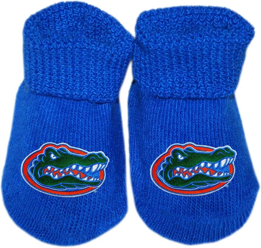 Creative Knitwear University of Florida UF Gators Newborn Baby Bootie Sock : Sports & Outdoors