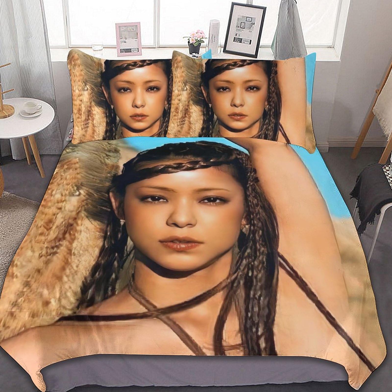 Amazon｜安室奈美恵 (11) 寝具 3ピース 枕カバー オールシーズンベッド