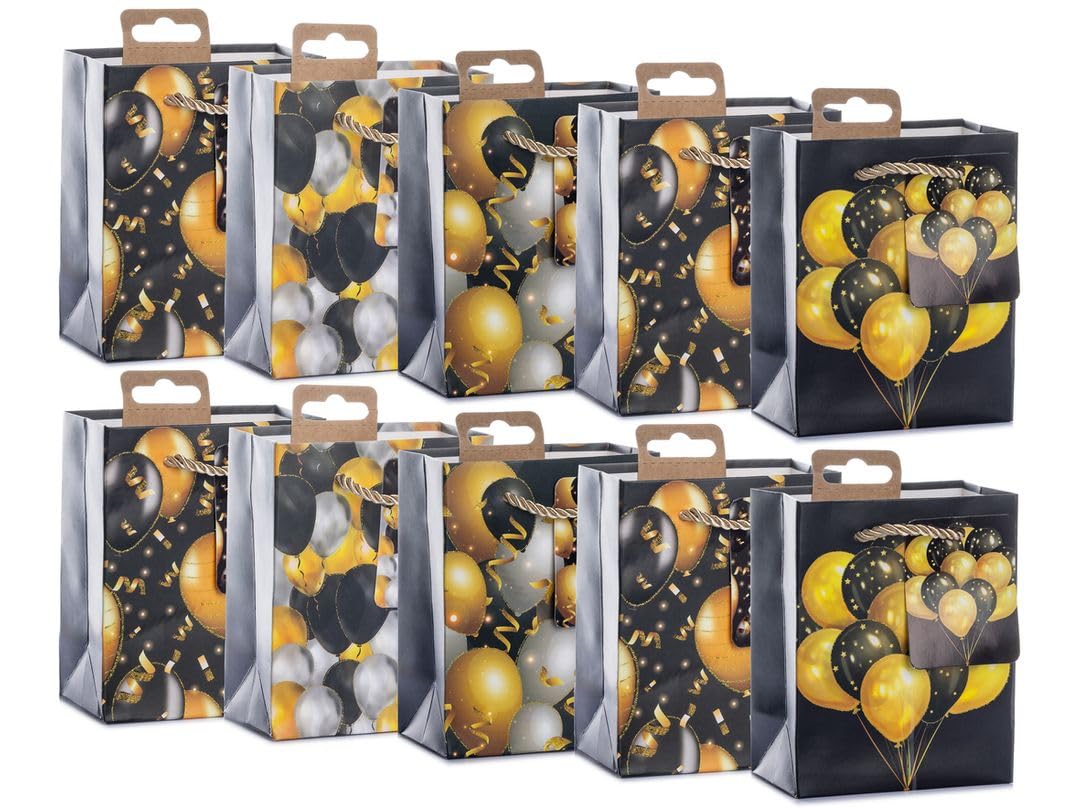 Laro Mini Premium Geschenktüten 10-100 Stk Mini Glitter, Anzahl:100, Muster Tüten:Tiere Mini