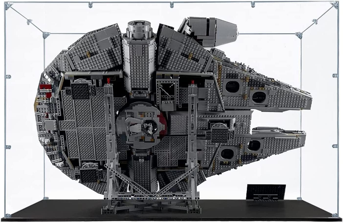 Vetrina Acrilico Compatibile con Modello Lego 75192 ​Millennium Falcon, Vetrina Trasparente Antipolvere (Vetrina Senza Sfondo) B,3mm