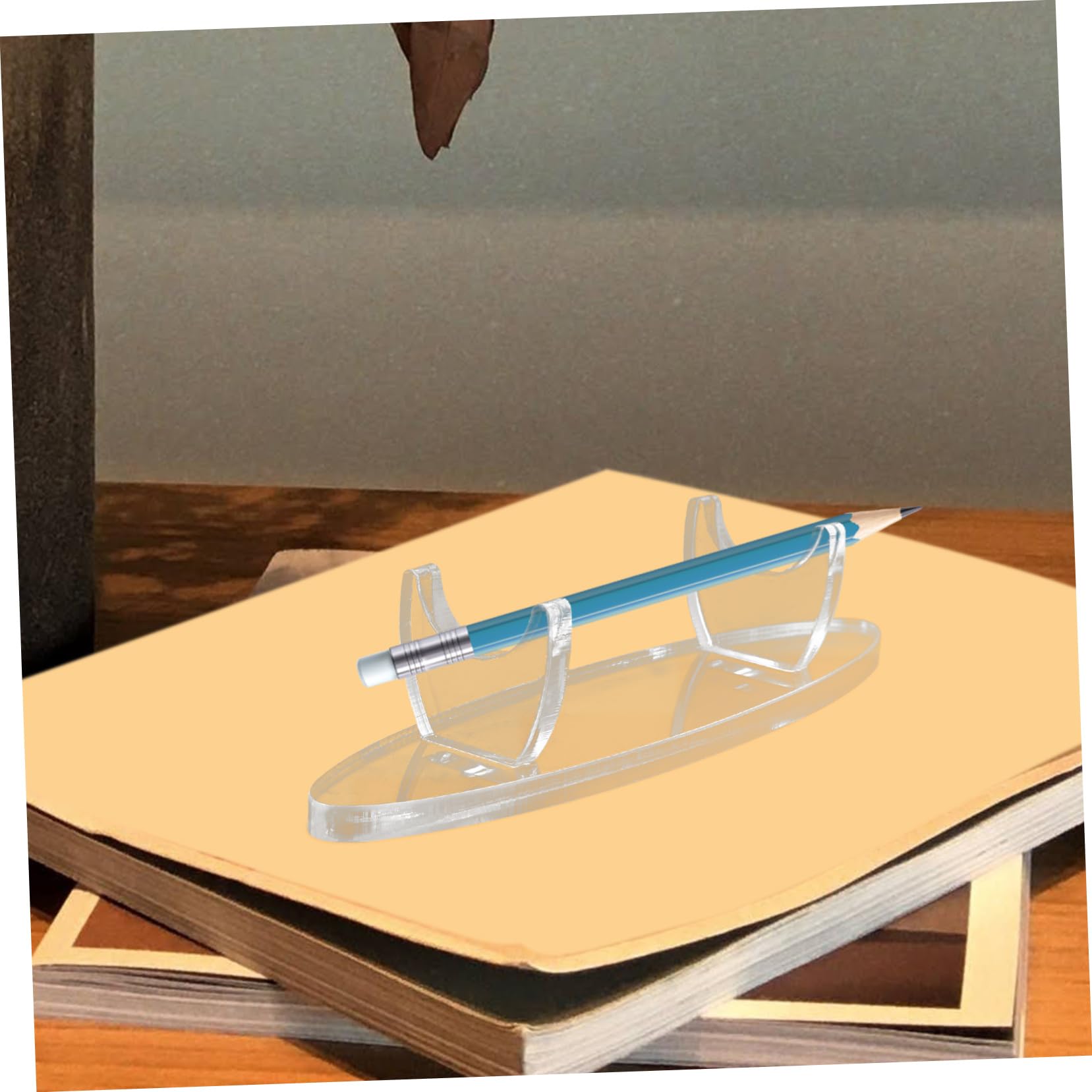 NUOBESTY 8 Pz Portapenne in Acrilico Espositore Verticale Con Penna Portapenne Da Scrittura Per Sopracciglia Stilografica Espositore Per Penne e Penna