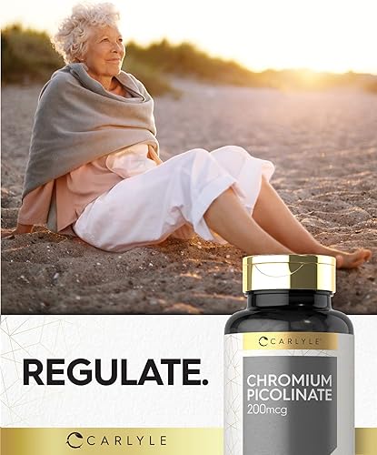 Miniatura 6 de Carlyle picolinato de cromo 200 mcg | 250 tabletas | vegetariano, sin OMG, sin gluten |