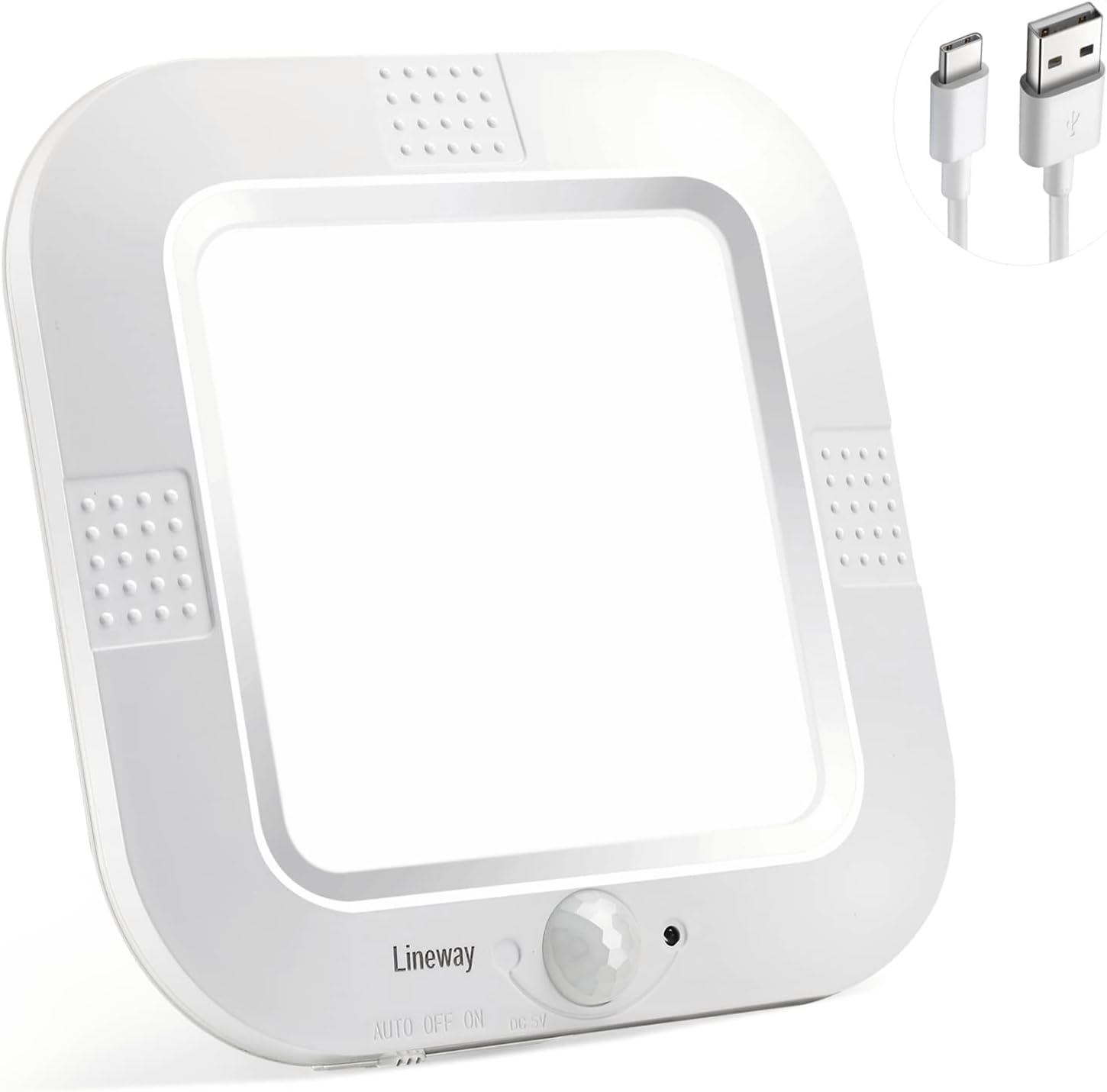 Toowell Deckenleuchte Mit Bewegungsmelder Akku - LED Lampe Für Bad, Flur, Keller