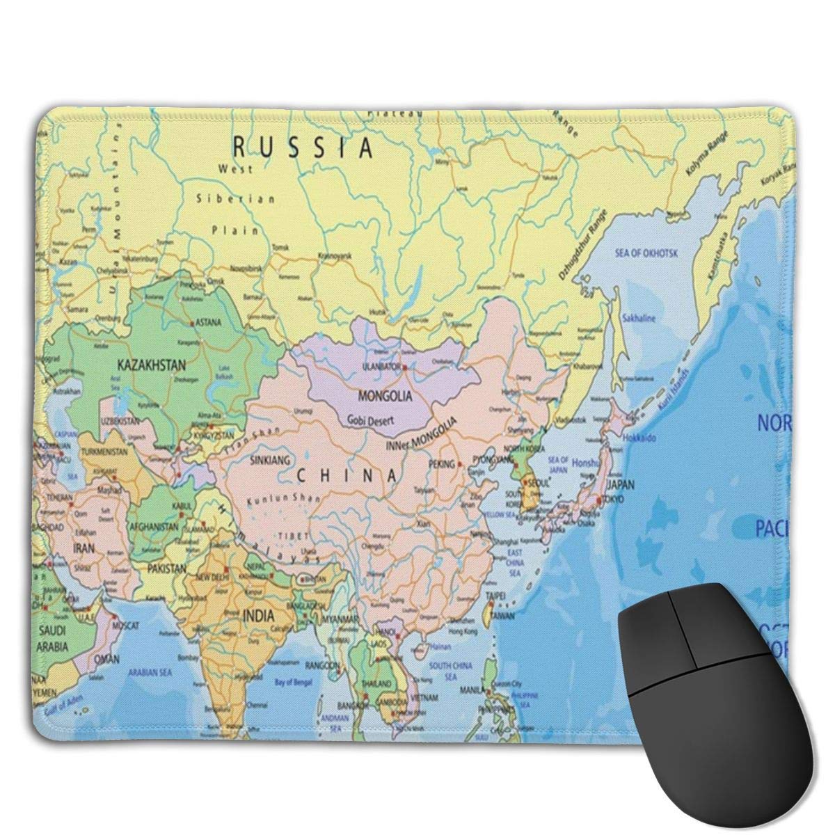 Buy India Asia Continent Political Russia Atlas UAE Mouse Mat Cute