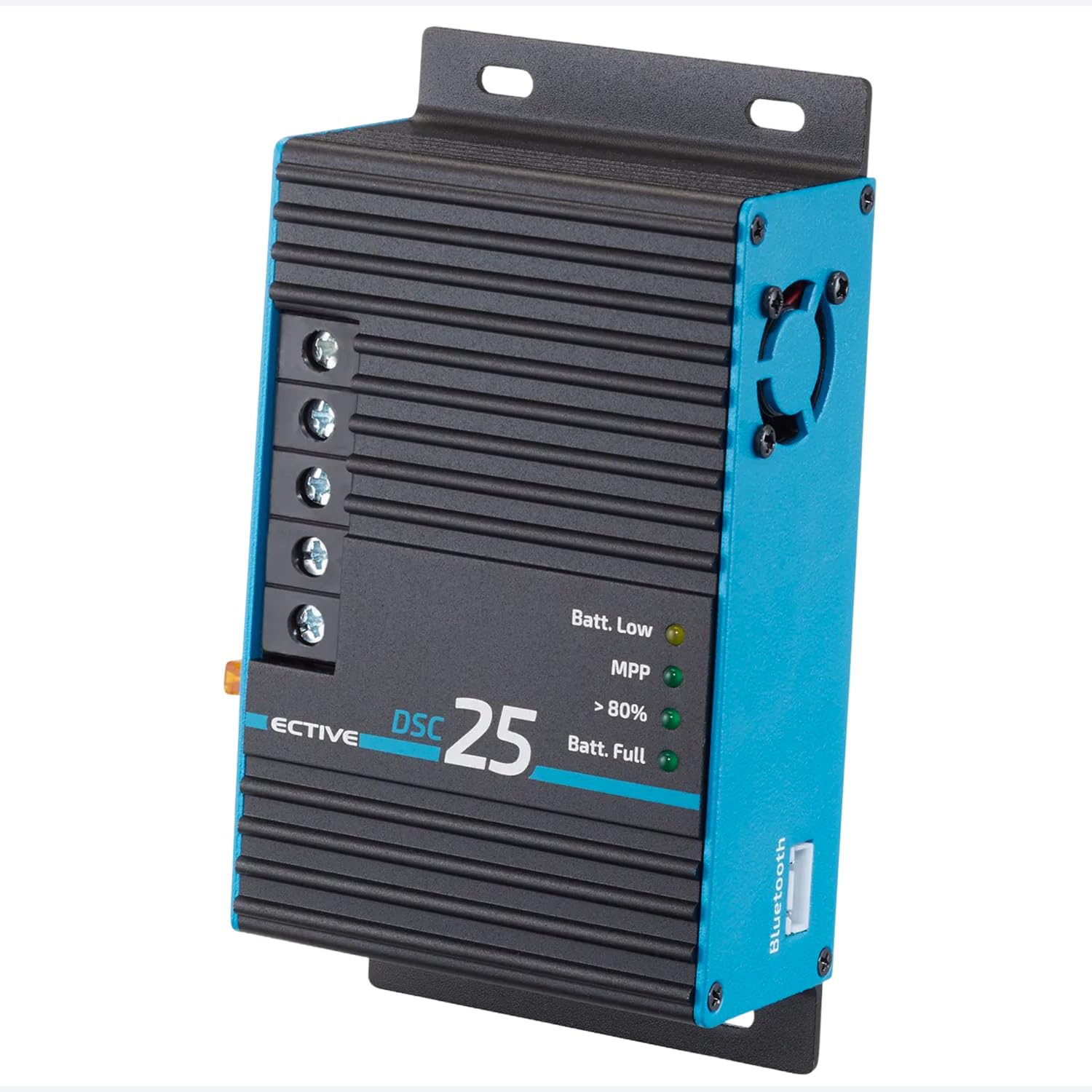 ECTIVE - DSC 25 MPPT Dual Solarladeregler 12V 25A – bis 50V, 350 Wp kompatibel mit LiFePO4/AGM/GEL/Nass – Für Bord- und Starterbatterie in Wohnmobil, Camper, Caravan, Boot