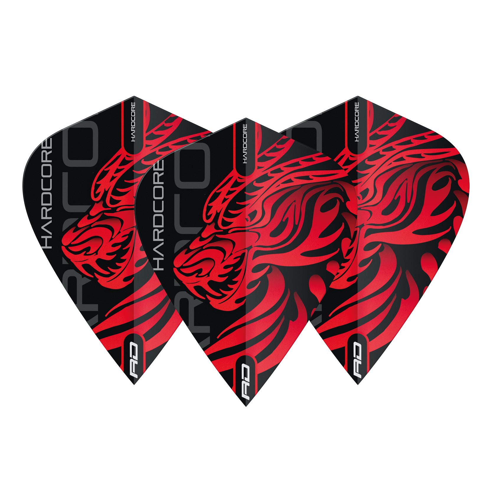 RED DRAGON Hardcore Jonny Clayton Dragon Kite lotki do rzutek - 3 zestawy w opakowaniu (łącznie 9 lotów do rzutek)
