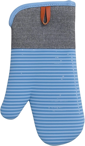 Luva Térmica de Forno Fogão 35cm Resistente ao Calor Cozinha (Azul)