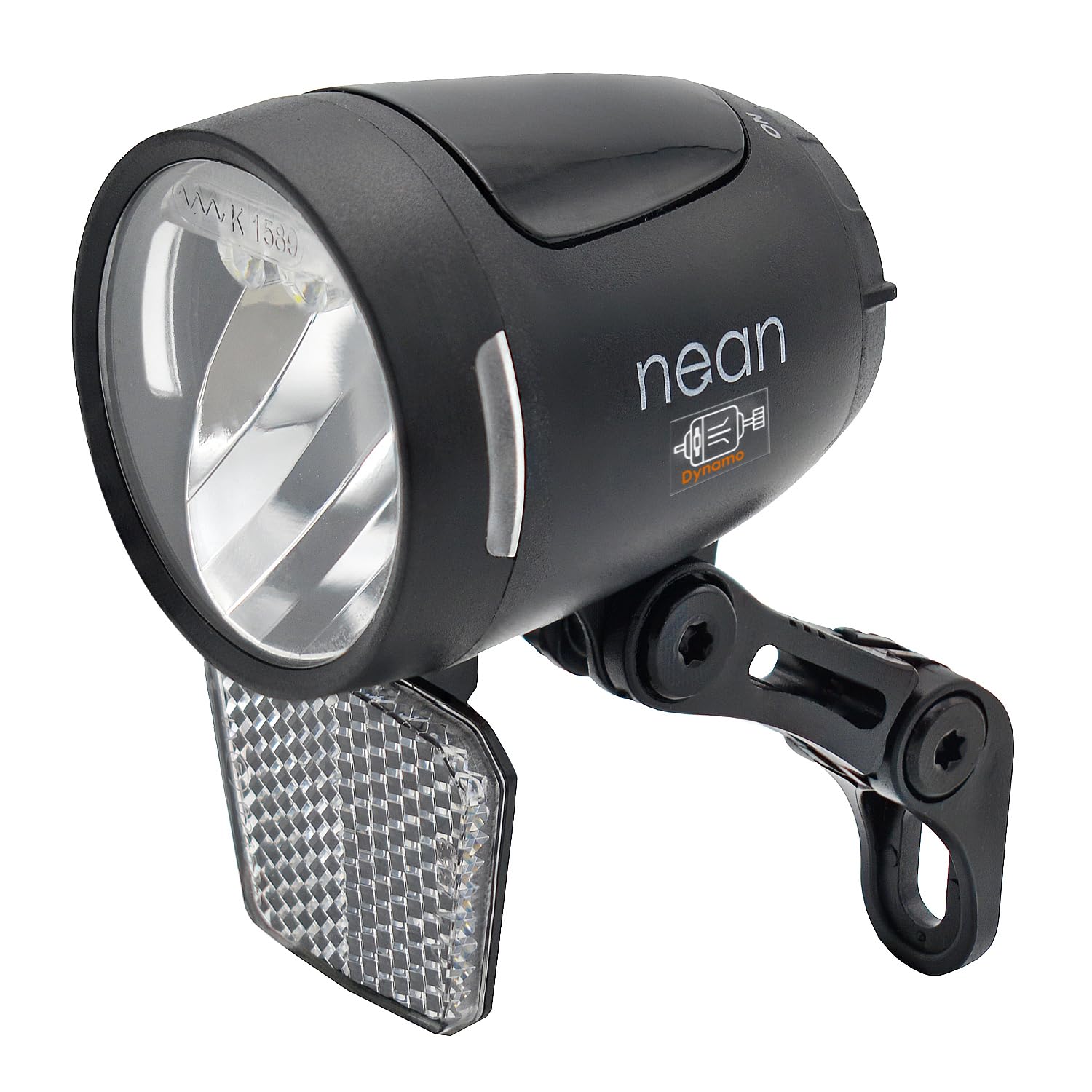 nean Fahrrad 90 Lux Dynamo Frontleuchte mit Standlicht, Reflektor, Tagfahrlicht und StVZO-Zulassung