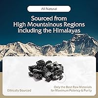 Vista 6 de Pürblack Resina viva Shilajit True Gold & Silver - Genuino, de alta eficiencia, 4ª generación Shilajit (tarro de 0.35 oz con escala de puera)