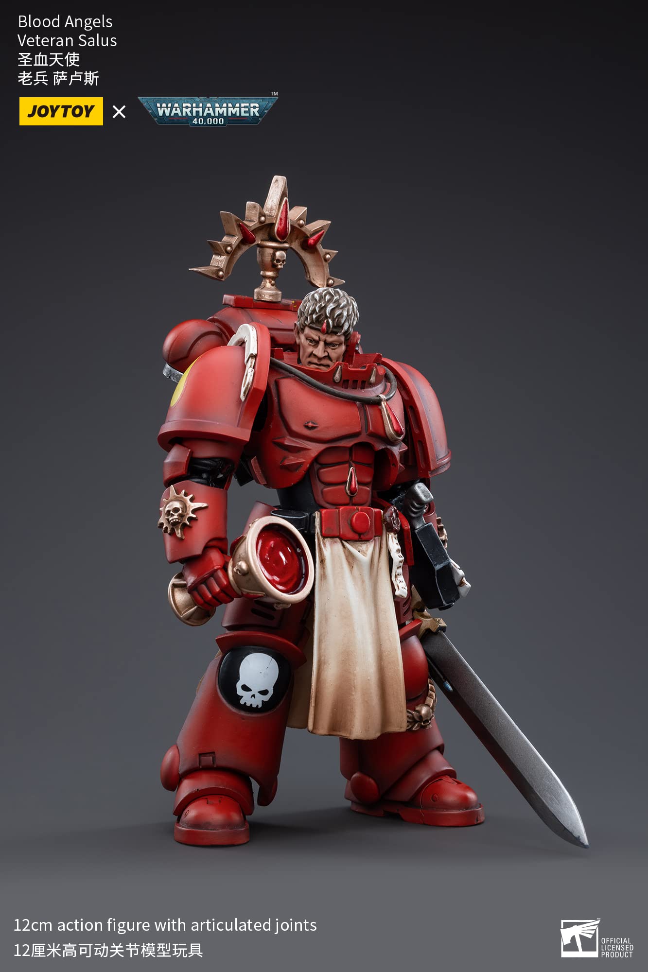 Amazon.com: JOYTOY 1/18 Warhammer 40,000 Blood Angels Veteran