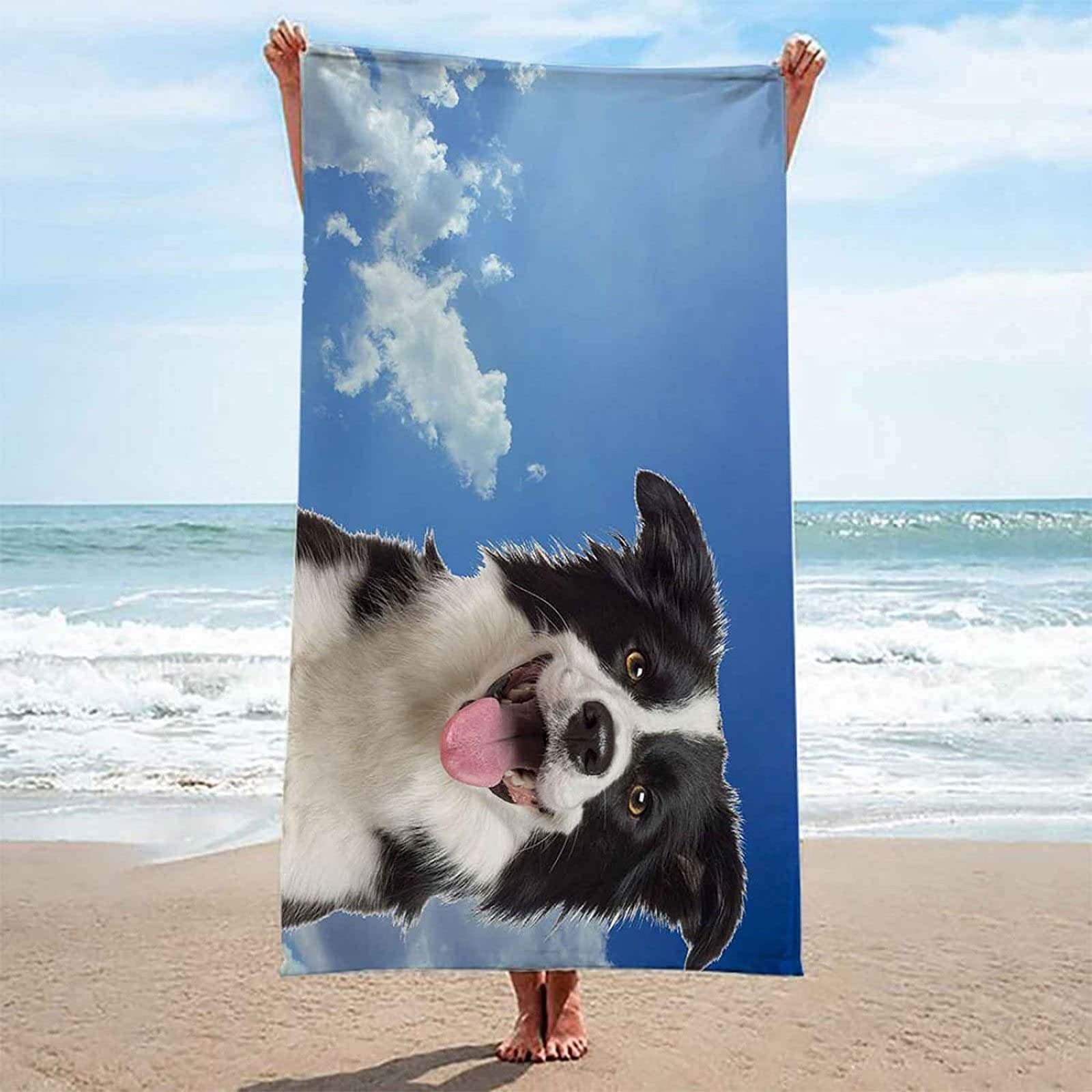 Serviette De Plage 3D Griffonnage Mullen, Serviette De Bain