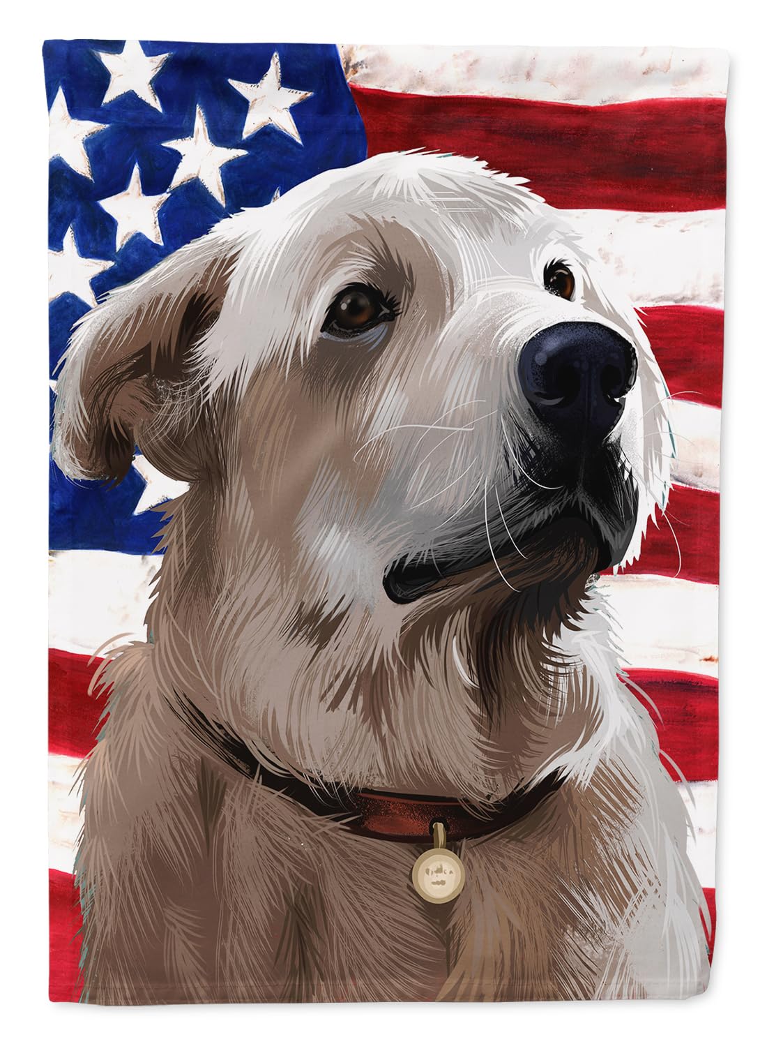 Toile canevas Akbash American Flag Caroline's Treasures grand format