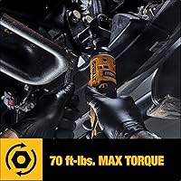 Vista 5 de DEWALT ATOMIC 20V MAX Ratilla inalámbrica sin escobillas, 1/2 pulgada, solo herramienta desnuda (DCF512B)