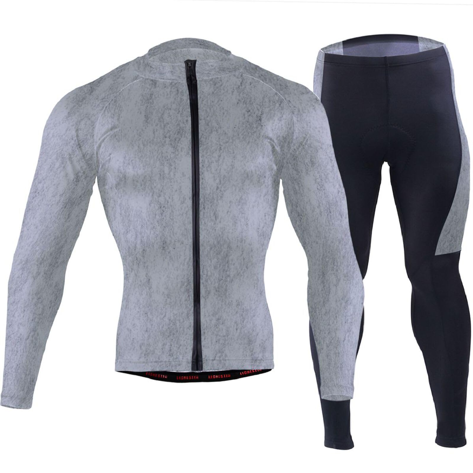 Radtrikot mit Taschen, atmungsaktiv, Ärmel, Fahrradtrikot, Herren, 3D-gepolstert