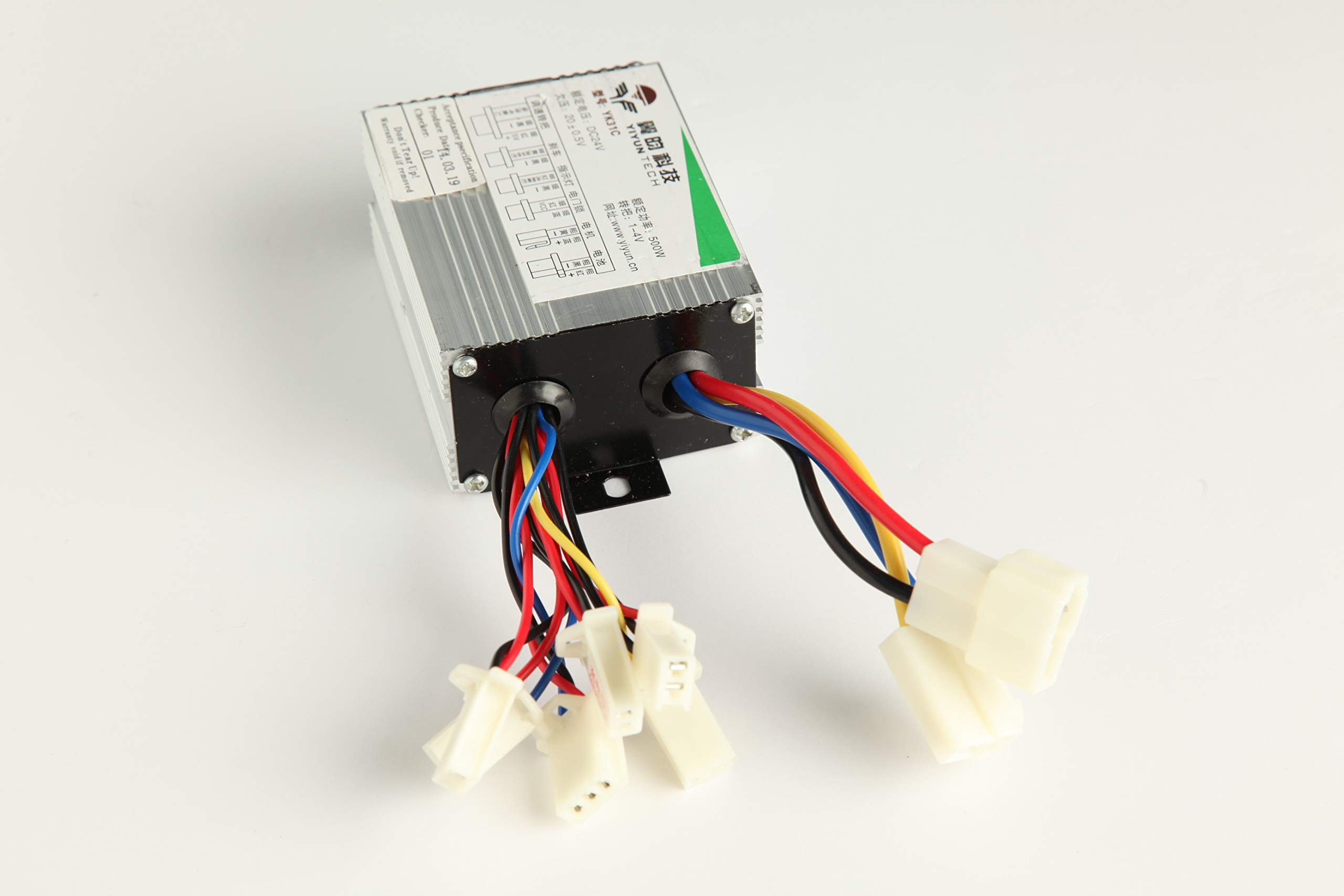 Hi-Gear 500W Watt 24V Volt Electric Brush Motor Speed Control Module Multi Function for GoKart eATV DIY Scooter Brush (500W 24V)