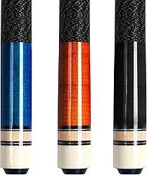 AKLOT Tacos de sinuca, taco de sinuca de 147 cm, bastões de tacos de bilhar de madeira de bordo canadense para jogadores profissionais de bilhar 18 19 20 595 g