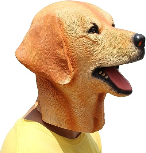Miniatura 4 de PartyHop - Máscara Labrador - Máscara de látex para cabeza de perro de Halloween