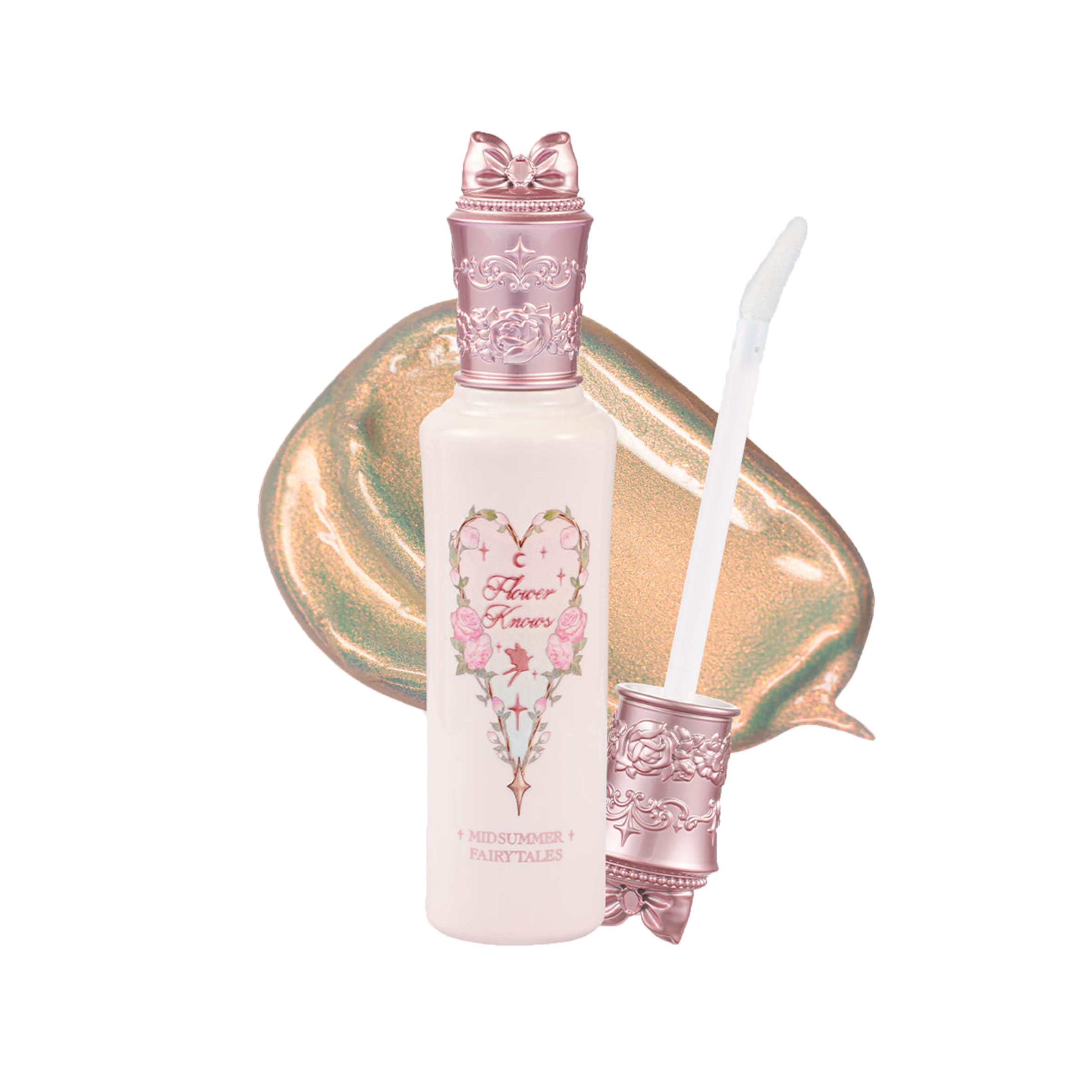 Flower Knows Midsummer Fairytales Collection Liquid Highlighter (Multichrome) (03 Pixie Dream, Net Wt. 0.17 oz./5g)