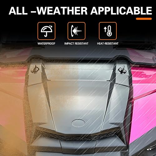 Miniatura 4 de Turbo Hood para RZR XP 1000 14-18, ventilación de entrada de aire negra compatible con Polaris RZR XP Trail S 900 1000 S 2014-2018 Accesorios de