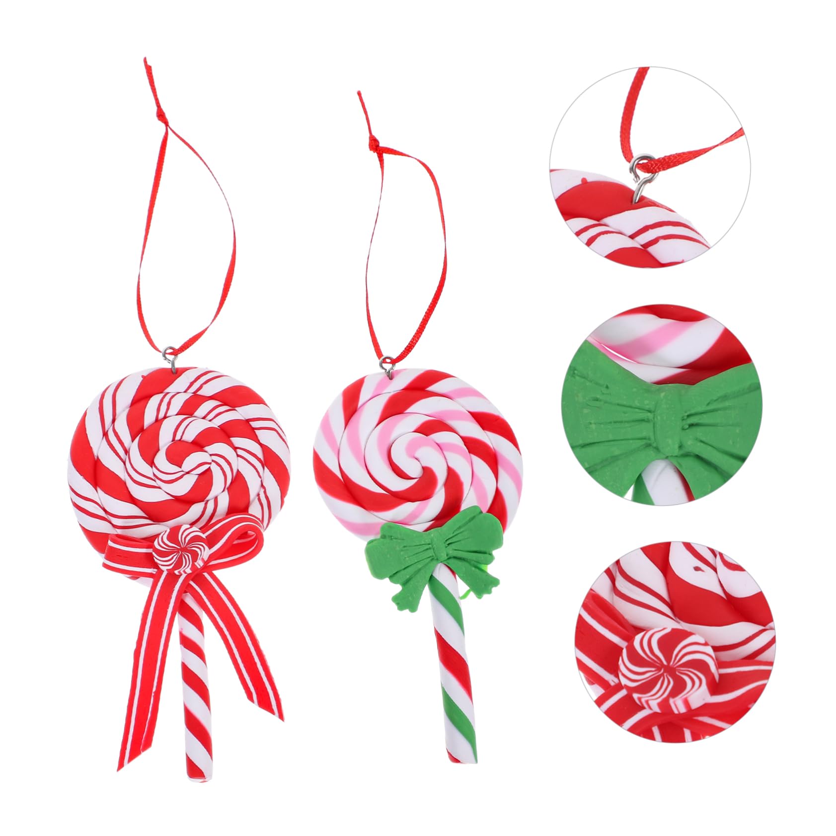 ABOOFAN 10piezas Adornos Navideños Colgantes para Decoración De Árboles Diseño De Lollipop para Fiestas y Celebraciones