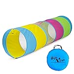 Hide N Side 6ft Crawl Through Play Tunnel Toy, Pop up Tunnel for Kids Toddlers Dogs Babies Infants & Children Gift Indoor & Outdoor Action Toy Tunnel