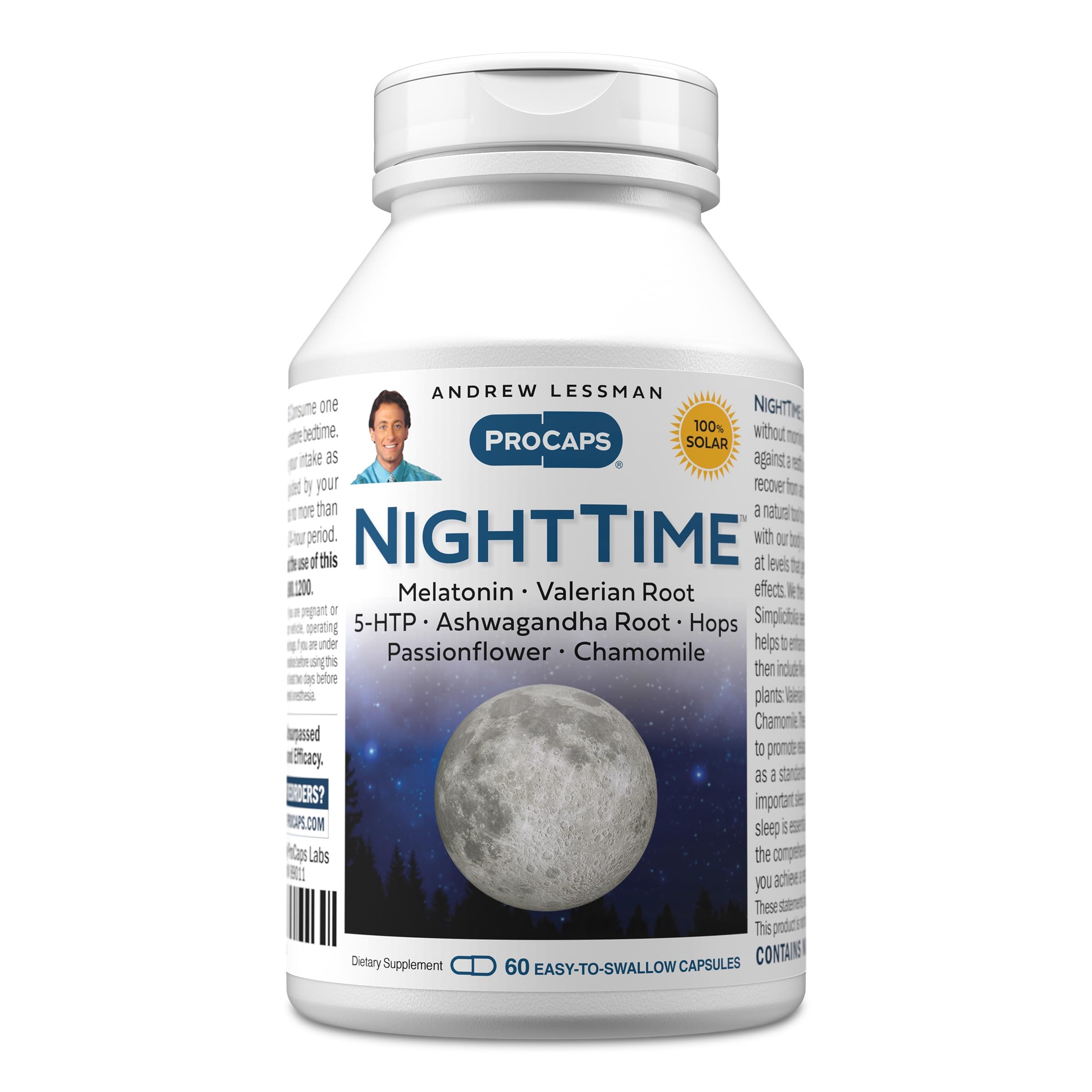 Amazon.com: ANDREW LESSMAN Night Time 60 Capsules - 3mg Melatonin
