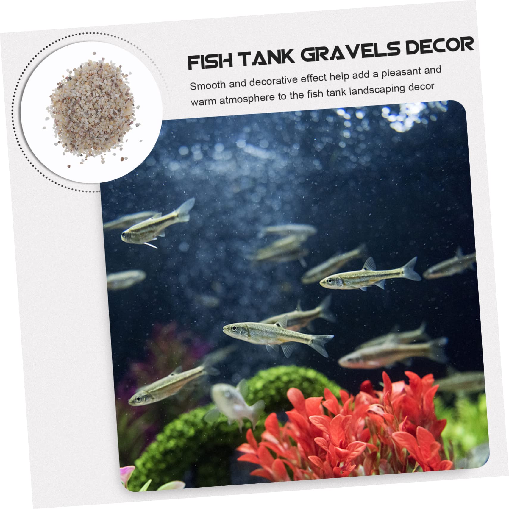 VICASKY Ghiaia per Acquario Sabbia Decorativa Ghiaia per Acquario per Riempitivo per Vasi per d Materiale per Pesci Acquatici