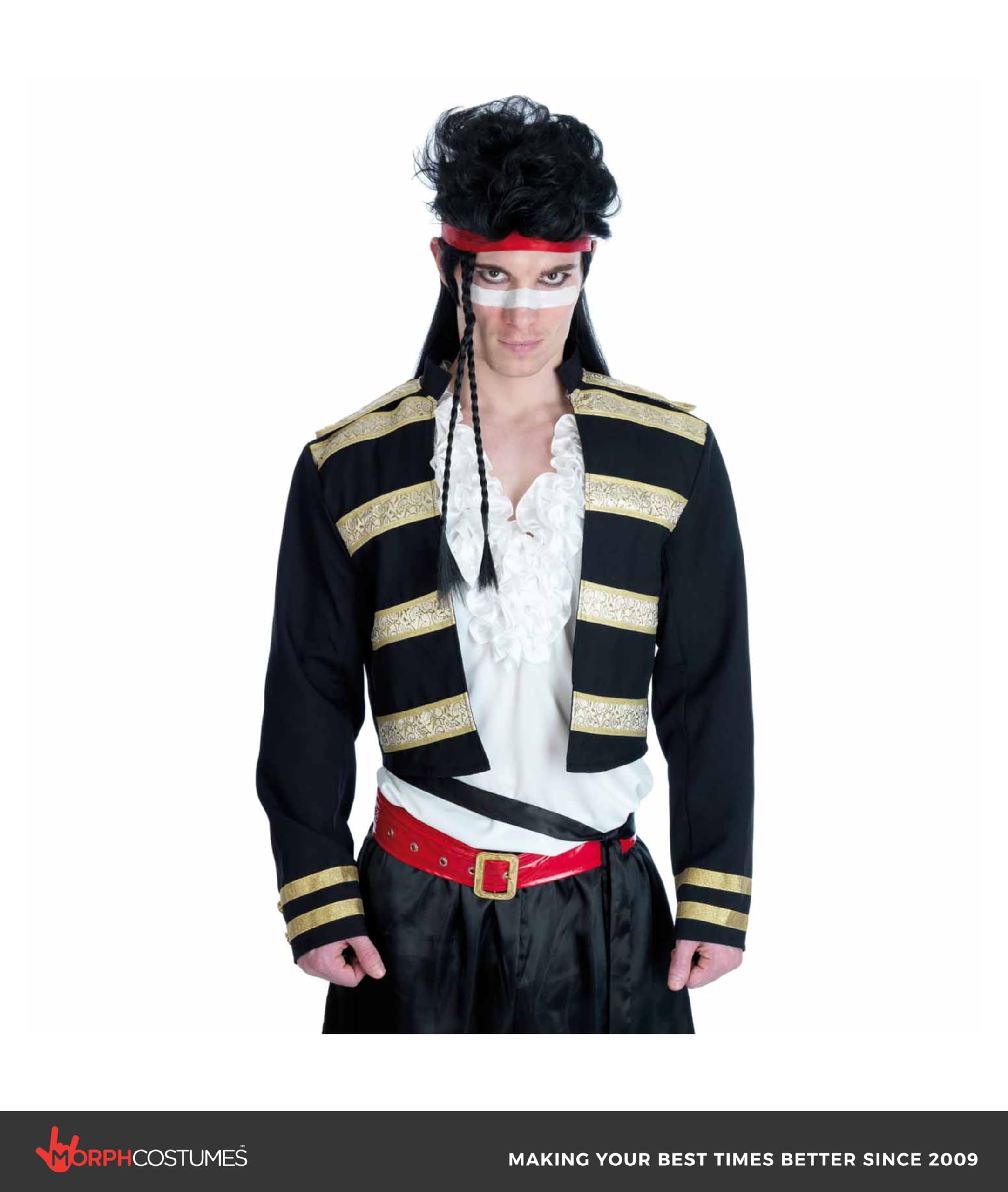 Fun Shack Costume Cantante Pop Anni 80 - Vestito Carnevale Uomo, Abito per Halloween, Compleanni e Party Adulti, L