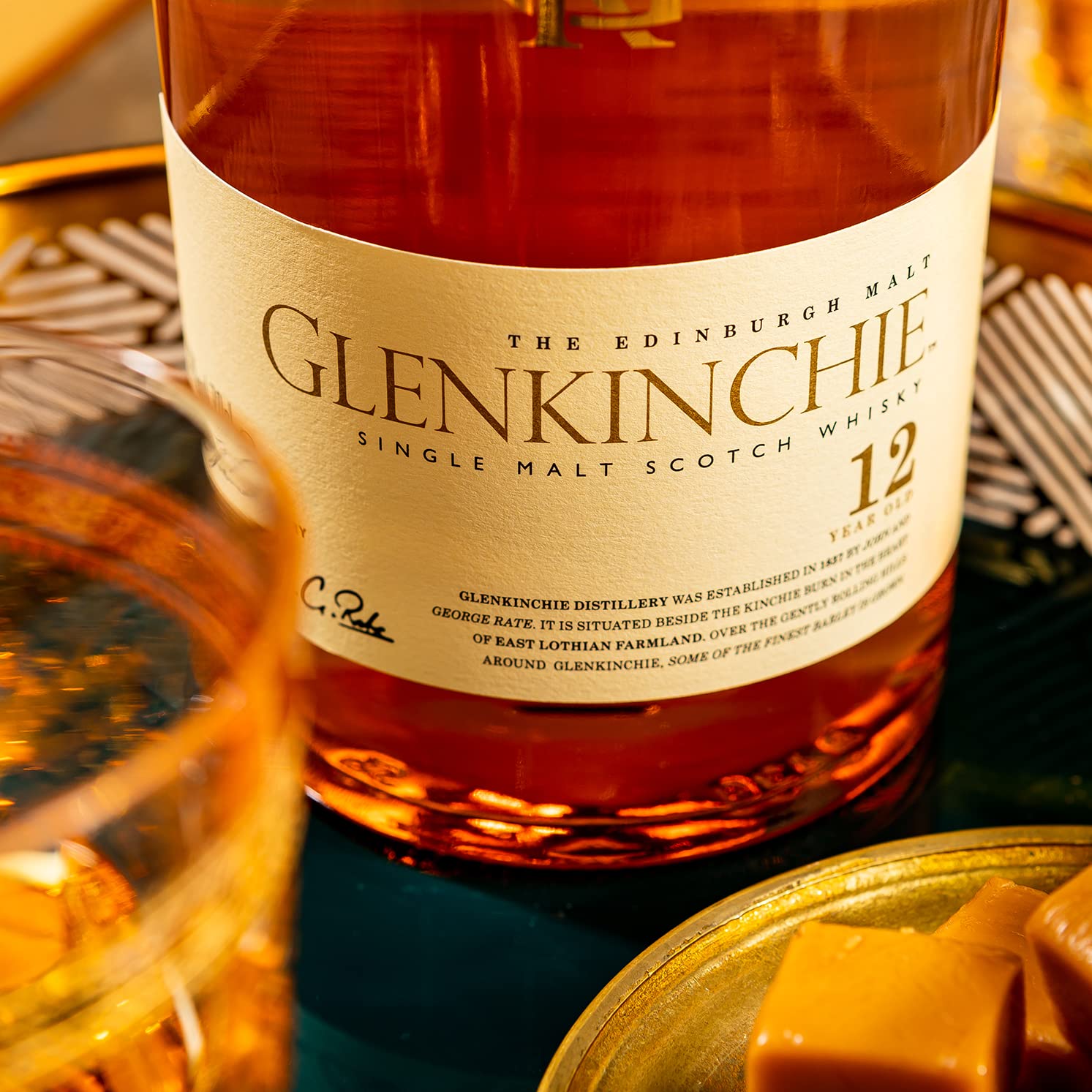 Glenkinchie 12 Jahre, Single Malt Scotch Whisky, handverlesen aus den schottischen Lowlands, 43% Vol, 700ml Einzelflasche