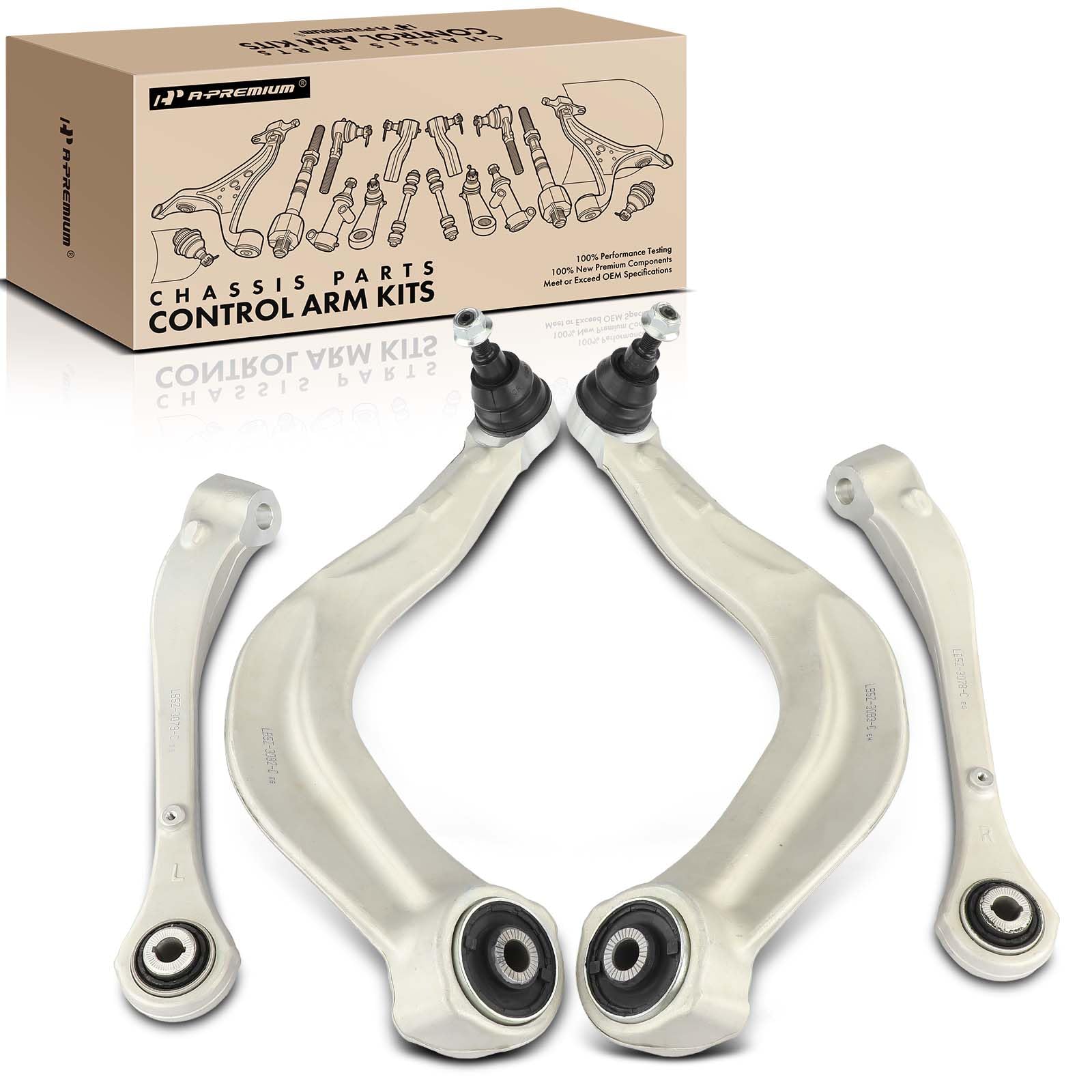 Photo 1 of A-Premium Set of 4, Front Forward & Rearward Lower Control Arm, with Ball Joint & Bushing, Compatible with Ford Explorer 2020 2021 2022 2023