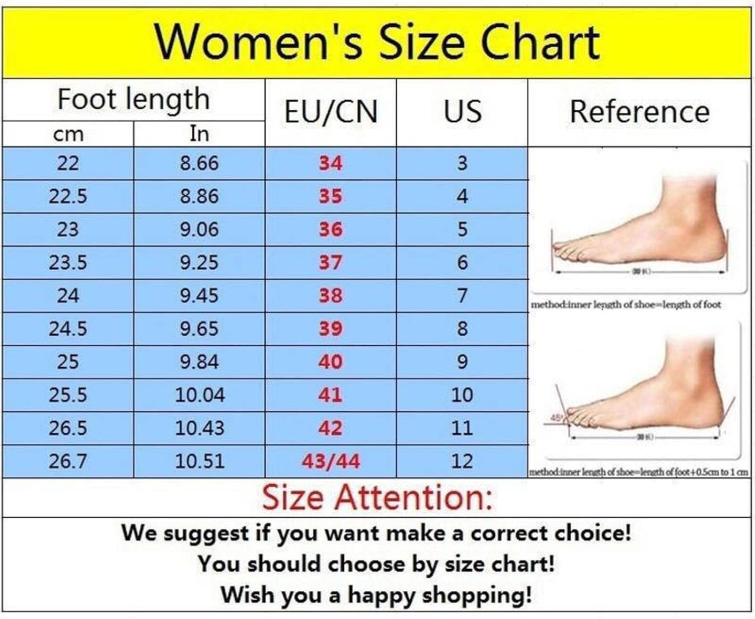 us men shoe size chart