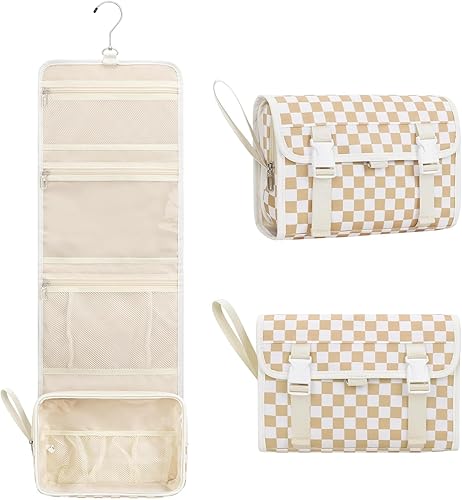 Miniatura 91 de Neceser colgante de viaje para hombres y mujeres, kit de viaje, bolsa de afeitar, impermeable, organizador de maquillaje para baño, ducha, azul