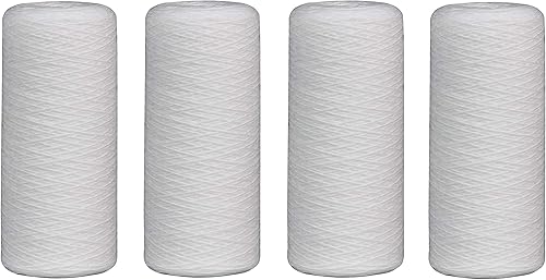 Culligan Paquete de 4 filtros para toda la casa, CW25-BBS, 25 micrones, polipropileno, capacidad de 5 meses/20,000 galones