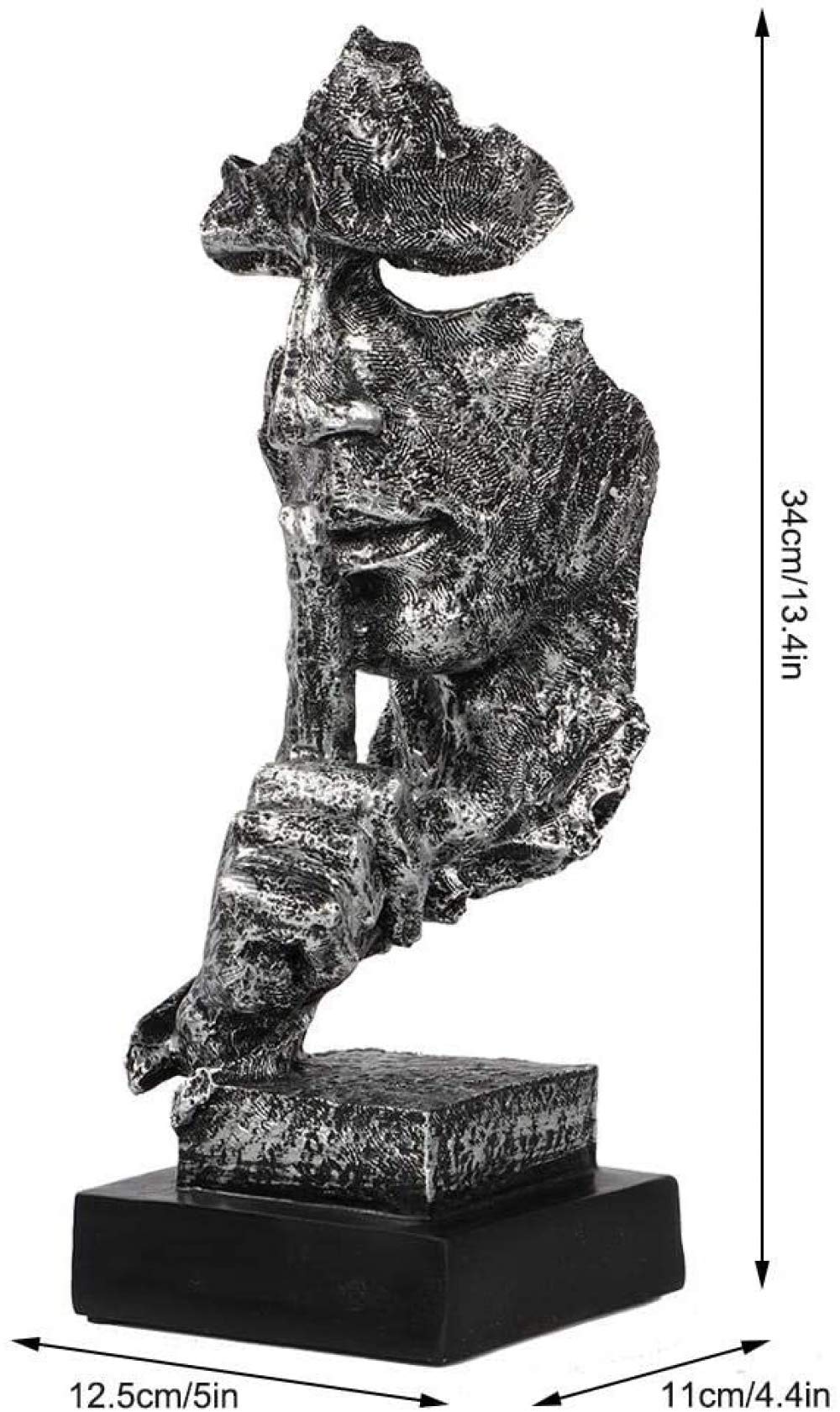 Amazon.co.jp: 顔の彫像、顔の彫刻樹脂の彫像抽象現代美術の人物