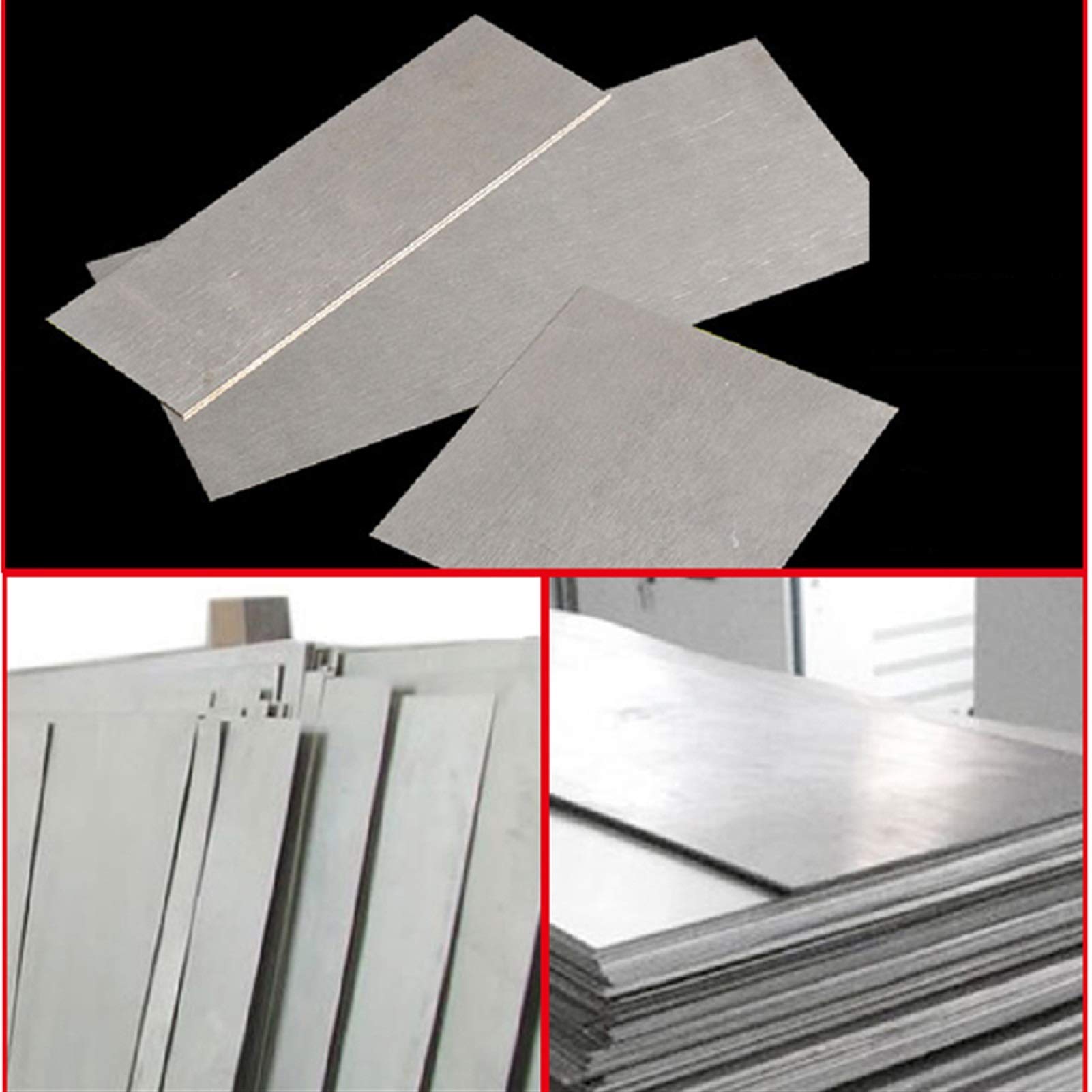 Xianglaa-Piccola piastra in metallo Pure Nickel foglio di nichel alta purezza piastra di nichel elettrodi for l'anodes sperimentare l'industria alcalino materiale fai da te, Riparazioni elettriche