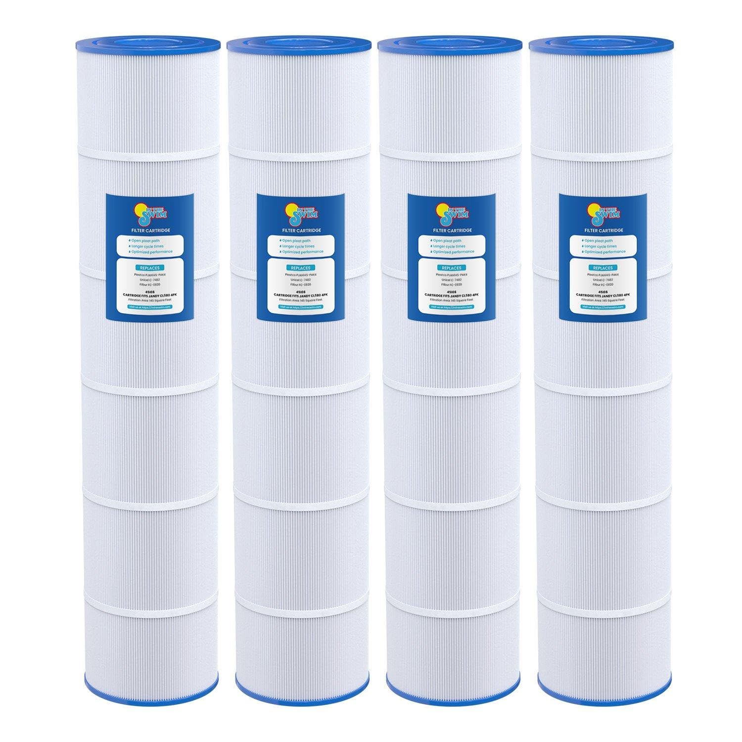 In The Swim Standard Pool Filter Cartridge 4-Pack