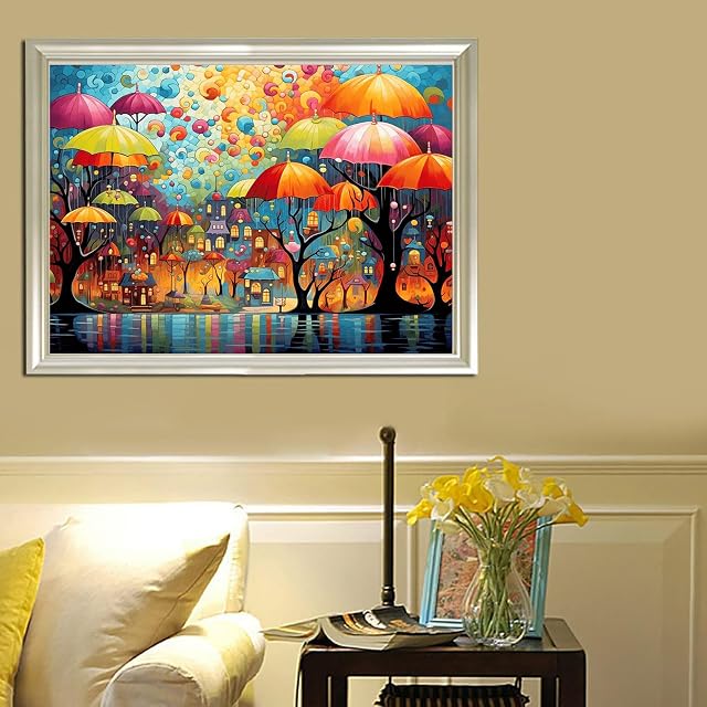 Foto 7 de 7 de Formeyart Pintura por números para adultos, pintura por números para adultos, pintura de árbol por números