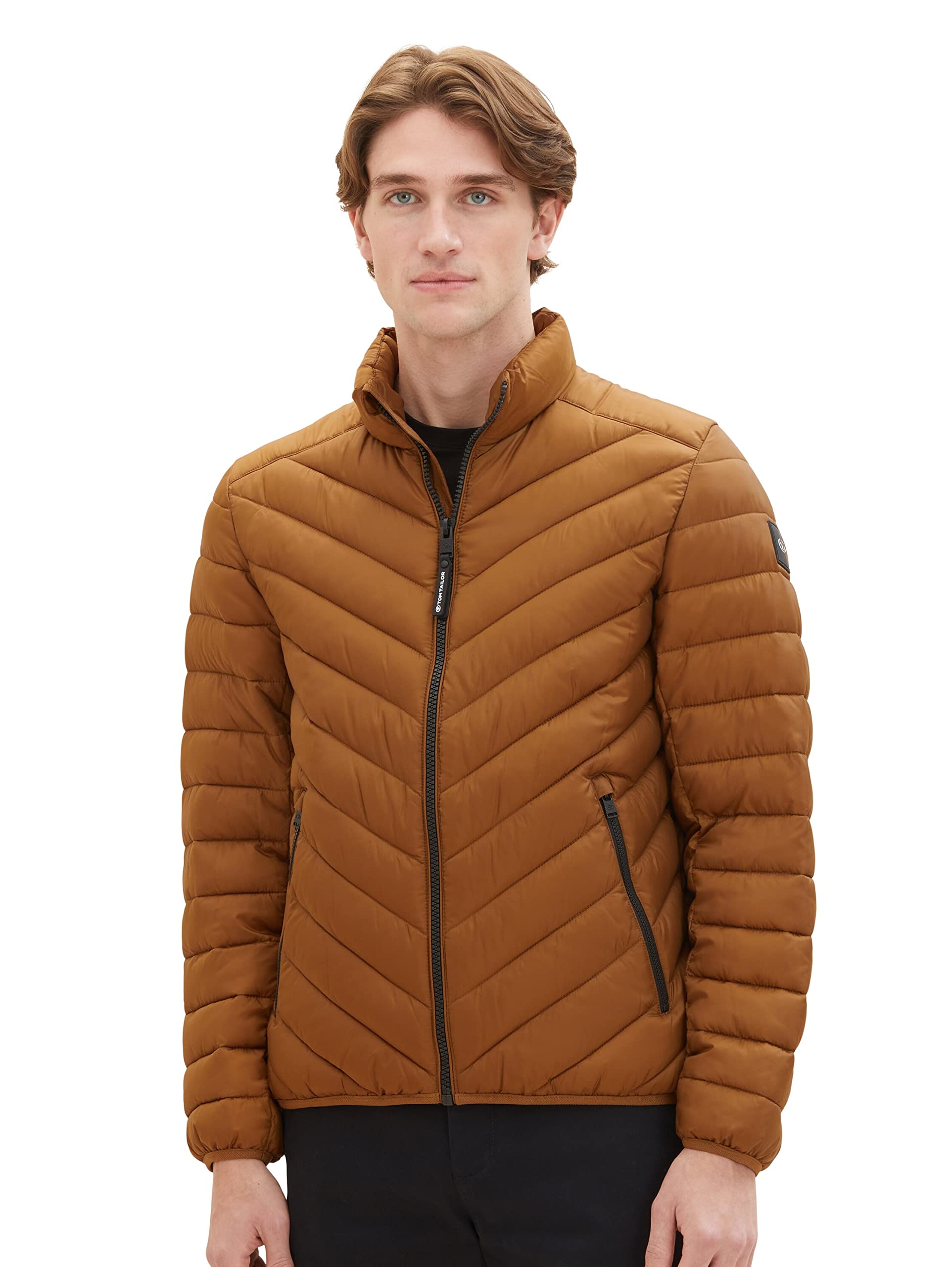 TOM TAILOR Herren Lightweight Steppjacke mit Stehkragen
