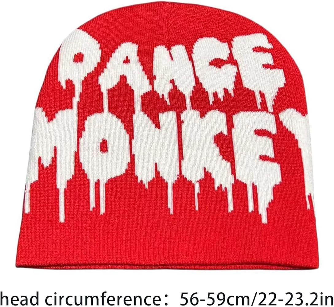 Bonnet Coupe-vent Lettré Pour Ado - Chaud, élastique, Idéal Vélo, Ski, Hiver, En Acrylique Doux, Plusieurs Coloris - 5