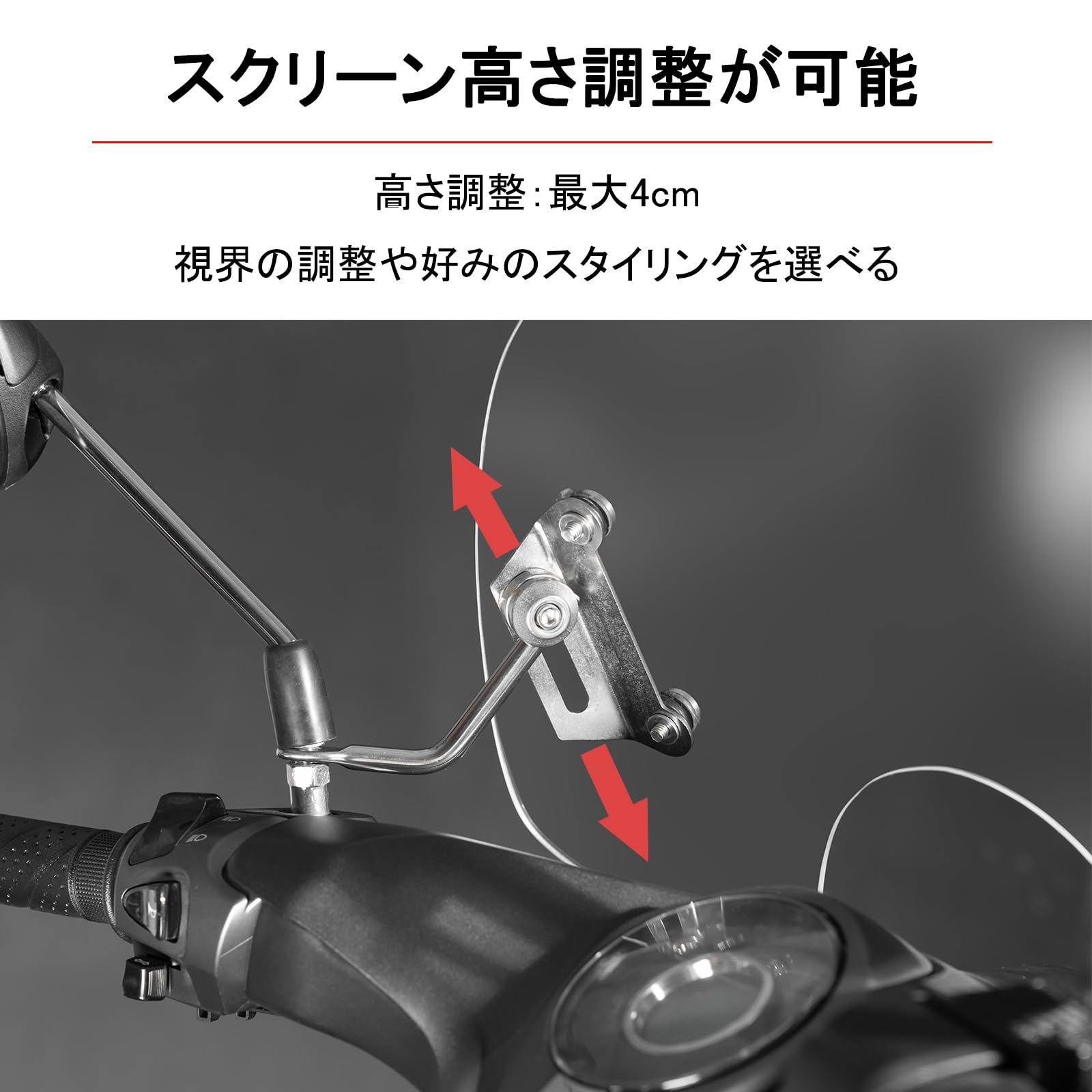 Amazon | HI-LINE バイク用 ウインドスクリーン スーパーカブC125 