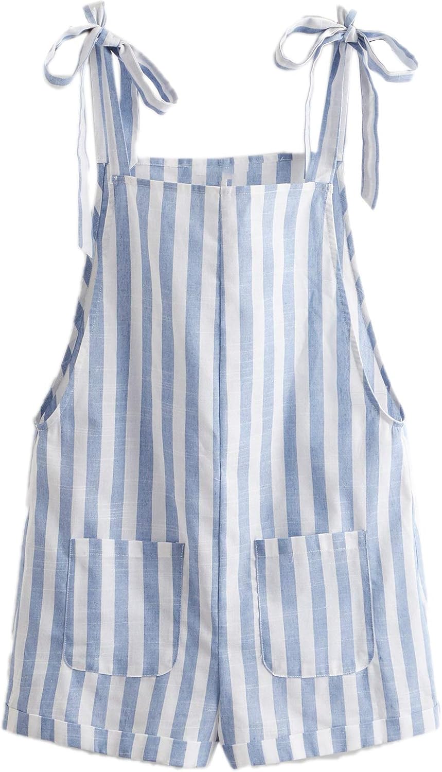 Knot strap pocket front overall shorts Clearance