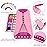 Maynacs Arts and Crafts for Kids Ages 8-12,Friendship Bracelet Making Kit for Girl,Kids Jewelry Making Kit with 28 Pre-Cut Threads,Christmas Birthday Gifts for Ages 6 7 8 9 10 11 12 Year Old Pink