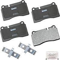 Vista 449 de Pastillas de Freno Delanteras Cerámicas Bendix Priority1 CFC430A para Modelos Selectos INFINITI G35, I30, Nissan 350Z, Altima, Juke, Maxima, Sentra