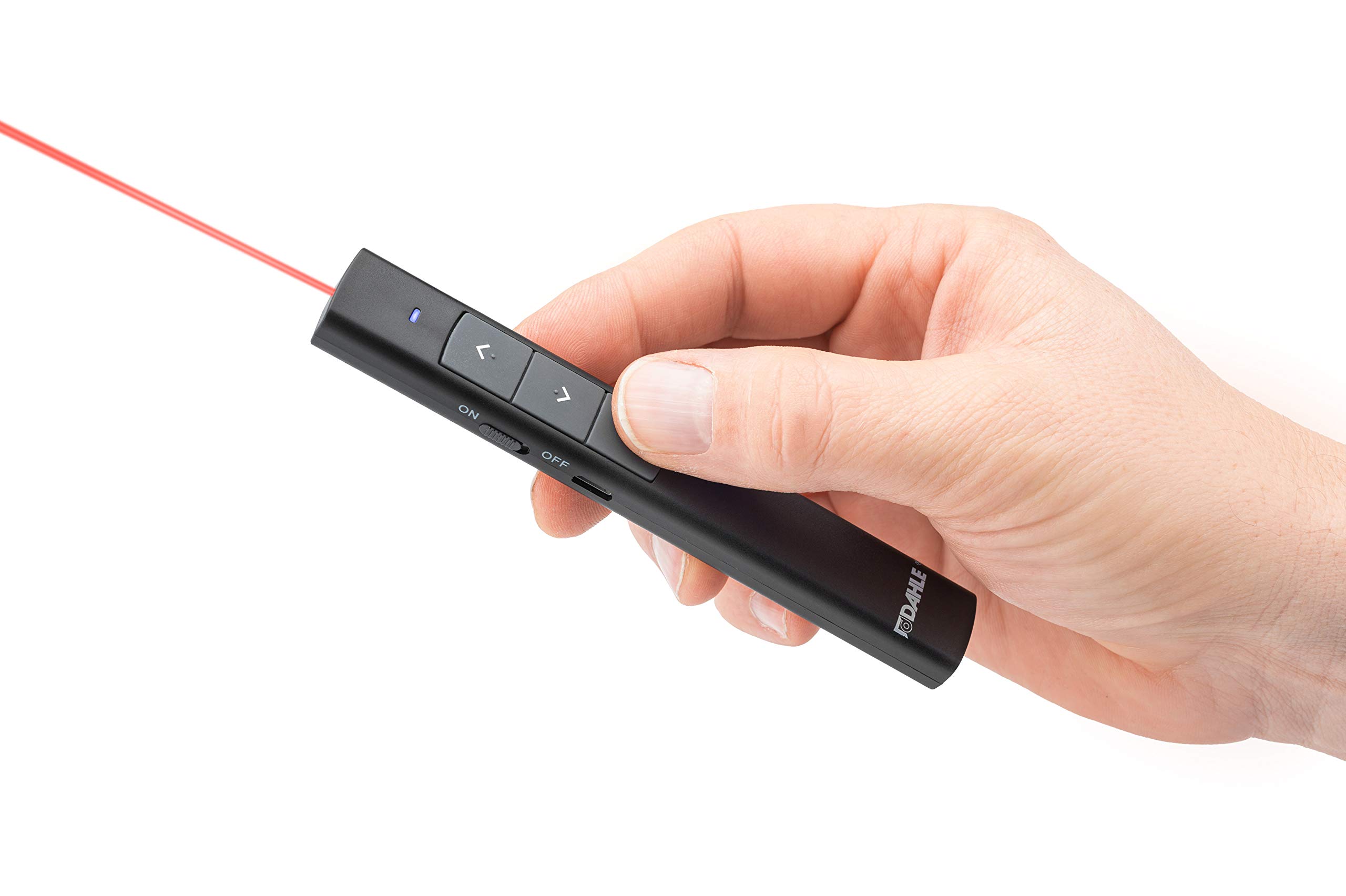 Dahle Presenter 95100, kabelloser Laserpointer inkl. Fernbedienung zur Steuerung von Anwendungen (z.B. Powerpoint)