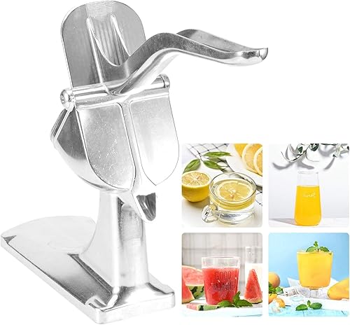 Miniatura 5 de Exprimidor manual de frutas, exprimidor de cítricos de limón de acero inoxidable, prensador de pomelo de lima naranja, mini herramienta extractor de