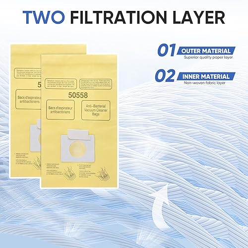 Miniatura 4 de Paquete de 20 bolsas de vacío compatibles con Kenmore Canister 5055, 50557,50558 y tipo C, C-18, 53292, 200 Series, 400 Series, 600 Series, 700